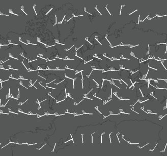 Couverture des vents et température en altitude